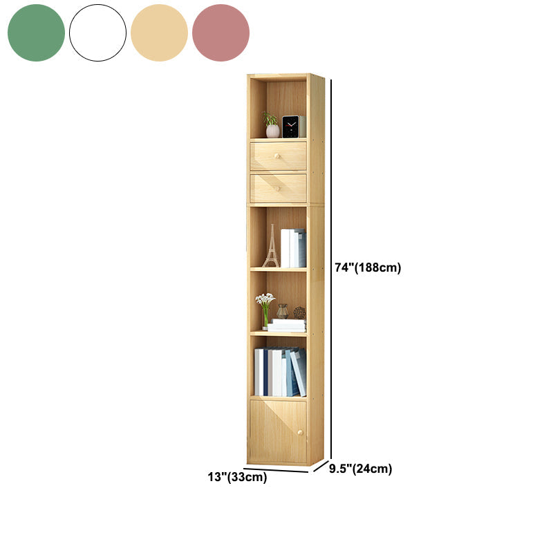 Modern Wood Bookcase, Geometric Bookshelf for Any Room, 13" L X 9.5" W