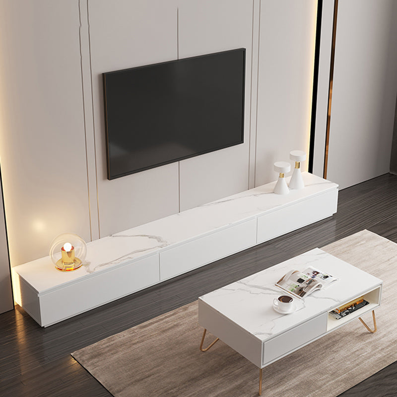 Console TV per la casa moderna moderna di archiviazione TV con cassetti