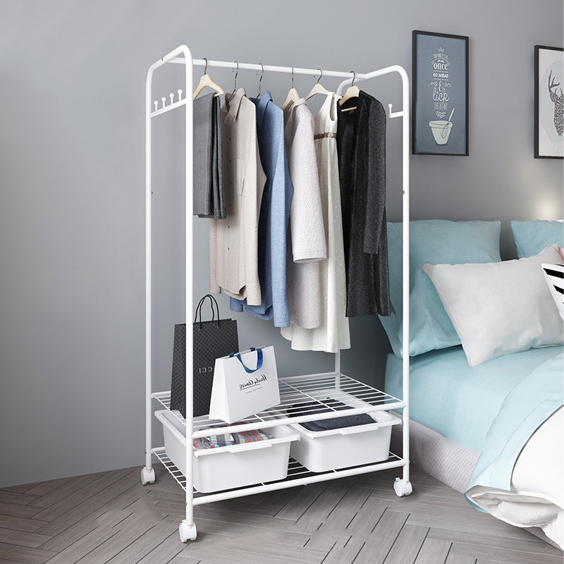 Scaffali contemporanei Dettaglio ganci per rivestimento metallico con spazio