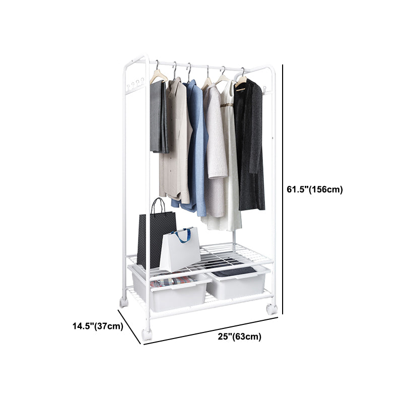 Scaffali contemporanei Dettaglio ganci per rivestimento metallico con spazio