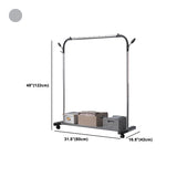 Métal de rack de manteau contemporain Aucun crochet pénible inclus