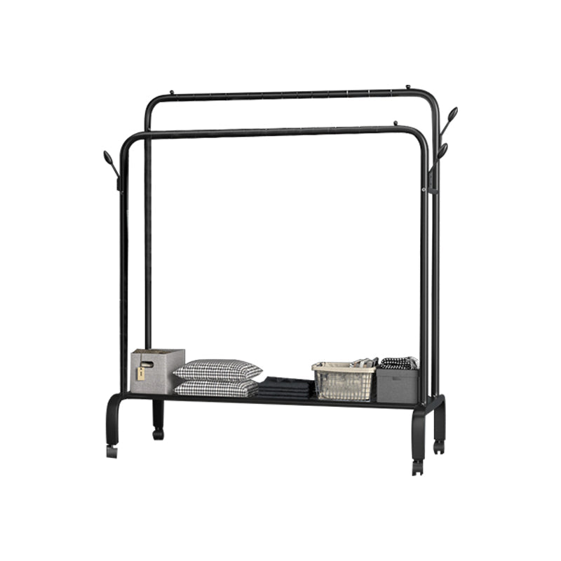 インダストリアルコートハンガーメタルストレージシェルフ玄関コートラック