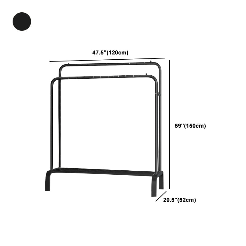 インダストリアルコートハンガーメタルストレージシェルフ玄関コートラック