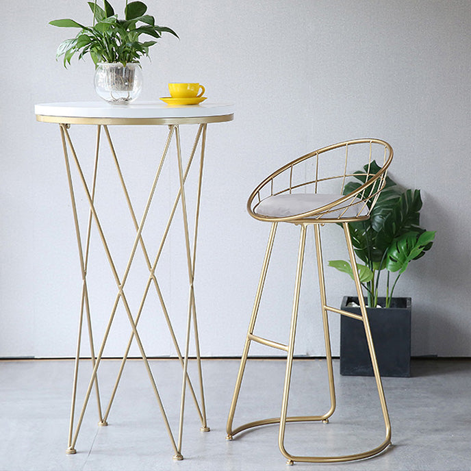 1/2/3 Pieces Glam Style Bar Table Set with Artificial Marble Top 2 Pieces: Table, 1 Chair Clearhalo 'Bar Furniture' 'furn' 'furn_home_bar_bar_sets' 'Furniture' 'Home Bars & Bar Sets' 'home_bar_bar_sets' 'Kitchen & Dining Furniture' 5445028