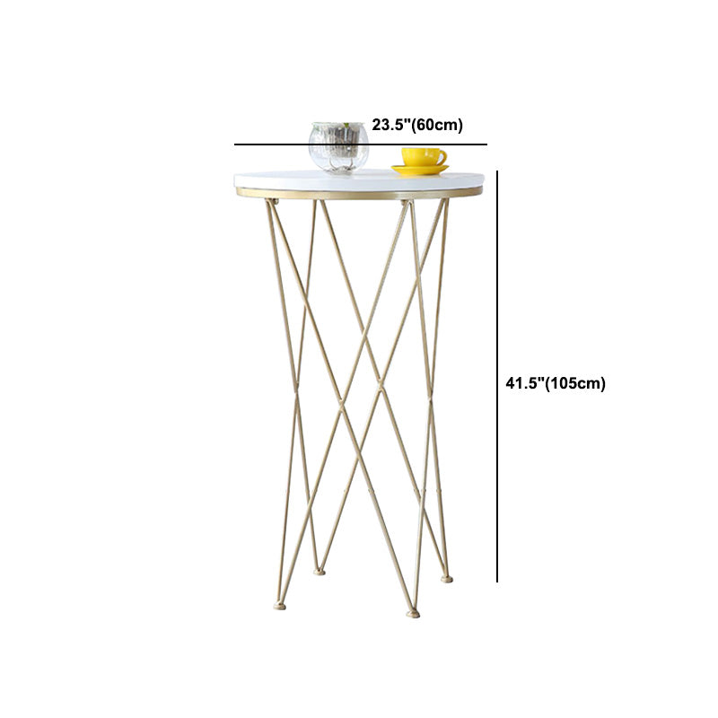 1/2/3 Pieces Glam Style Bar Table Set with Artificial Marble Top Clearhalo 'Bar Furniture' 'furn' 'furn_home_bar_bar_sets' 'Furniture' 'Home Bars & Bar Sets' 'home_bar_bar_sets' 'Kitchen & Dining Furniture' 5445030