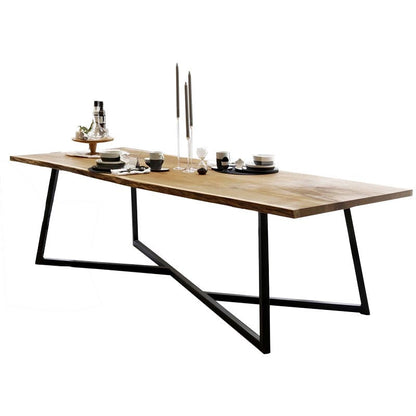 Pine Wood Top Dining Table Rectangle Solid Wood Table with Sled Base Without Chairs Clearhalo 'Dining Tables & Seating' 'Dining Tables' 'dining_table' 'furn' 'furn_dining_table' 'Furniture' 'Kitchen & Dining Furniture' 5445035