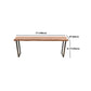 Pine Wood Top Rectangle Bar Table Industrial Bar Table with Double Pedestal Clearhalo 'Bar Furniture' 'Bar Tables' 'bar_tables' 'furn' 'furn_bar_tables' 'Furniture' 'Kitchen & Dining Furniture' 5445249