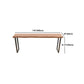 Pine Wood Top Rectangle Bar Table Industrial Bar Table with Double Pedestal Clearhalo 'Bar Furniture' 'Bar Tables' 'bar_tables' 'furn' 'furn_bar_tables' 'Furniture' 'Kitchen & Dining Furniture' 5445255