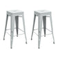 Modern Armless Backless Counter Stool Iron Cashier Bar Stool with Seat and Pedal
