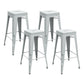 Modern Armless Backless Counter Stool Iron Cashier Bar Stool with Seat and Pedal