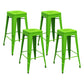Modern Armless Backless Counter Stool Iron Cashier Bar Stool with Seat and Pedal