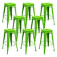 Modern Armless Backless Counter Stool Iron Cashier Bar Stool with Seat and Pedal