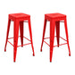 Modern Armless Backless Counter Stool Iron Cashier Bar Stool with Seat and Pedal