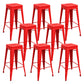 Modern Armless Backless Counter Stool Iron Cashier Bar Stool with Seat and Pedal