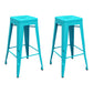 Modern Armless Backless Counter Stool Iron Cashier Bar Stool with Seat and Pedal