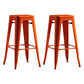 Modern Armless Backless Counter Stool Iron Cashier Bar Stool with Seat and Pedal