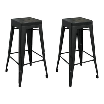 Modern Armless Backless Counter Stool Iron Cashier Bar Stool with Seat and Pedal