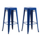 Modern Armless Backless Counter Stool Iron Cashier Bar Stool with Seat and Pedal