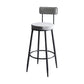 Indoor Round Counter Stool Industrial Upholstered Counter Height Stool