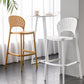 Nordic Style Bar-stool Plastic Counter Bar Stool with Plastic Legs for Restaurant
