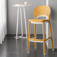 Nordic Style Bar-stool Plastic Counter Bar Stool with Plastic Legs for Restaurant