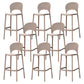Nordic Style Bar-stool Plastic Counter Bar Stool with Plastic Legs for Restaurant