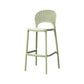 Nordic Style Bar-stool Plastic Counter Bar Stool with Plastic Legs for Restaurant