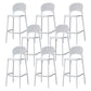 Nordic Style Bar-stool Plastic Counter Bar Stool with Plastic Legs for Restaurant