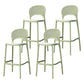 Nordic Style Bar-stool Plastic Counter Bar Stool with Plastic Legs for Restaurant