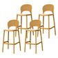 Nordic Style Bar-stool Plastic Counter Bar Stool with Plastic Legs for Restaurant