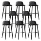 Nordic Armless Backrest Counter Stool Iron Kitchen Bar Stool with Acrylic Seat and Pedal
