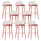 Nordic Armless Backrest Counter Stool Iron Kitchen Bar Stool with Acrylic Seat and Pedal