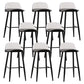 Nordic Armless Backrest Counter Stool Iron Kitchen Bar Stool with Acrylic Seat and Pedal