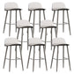 Nordic Armless Backrest Counter Stool Iron Kitchen Bar Stool with Acrylic Seat and Pedal
