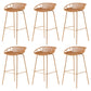 Modern Low Back Bar & Counter Stool Bucket Metal Indoor Counter Stools