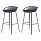 Modern Low Back Bar & Counter Stool Bucket Metal Indoor Counter Stools