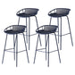 Modern Low Back Bar & Counter Stool Bucket Metal Indoor Counter Stools