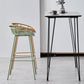 Modern Low Back Bar & Counter Stool Bucket Metal Indoor Counter Stools