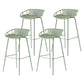 Modern Low Back Bar & Counter Stool Bucket Metal Indoor Counter Stools