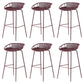 Modern Low Back Bar & Counter Stool Bucket Metal Indoor Counter Stools