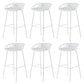 Modern Low Back Bar & Counter Stool Bucket Metal Indoor Counter Stools