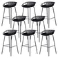 Modern Low Back Bar & Counter Stool Bucket Metal Indoor Counter Stools