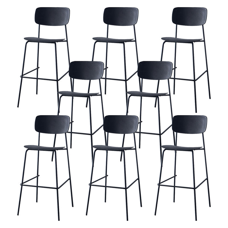 Taburete de la barra de respaldo escandinavo rectángulo de plástico Taburada de contra-altura