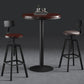 Round Metal Counter & Bar Stool Industrial Footrest Counter-height Stool