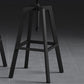 Round Metal Counter & Bar Stool Industrial Footrest Counter-height Stool