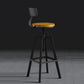 Round Metal Counter & Bar Stool Industrial Footrest Counter-height Stool