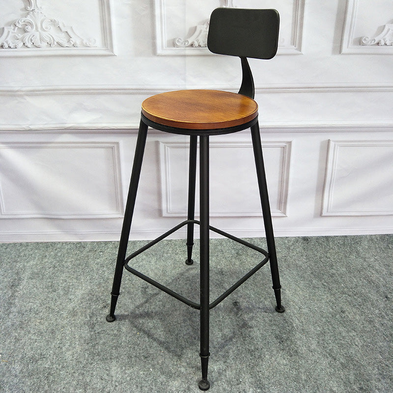 Tavolo da bar in legno massiccio in stile industriale set 1/2/3/4 pezzi Tavolino con sgabelli alti