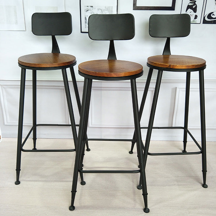 Industrial Style Solid Wood Bar Table Set 1/2/3/4 Pieces Counter Table with High Stools Clearhalo 'Bar Furniture' 'furn' 'furn_home_bar_bar_sets' 'Furniture' 'Home Bars & Bar Sets' 'home_bar_bar_sets' 'Kitchen & Dining Furniture' 5446012