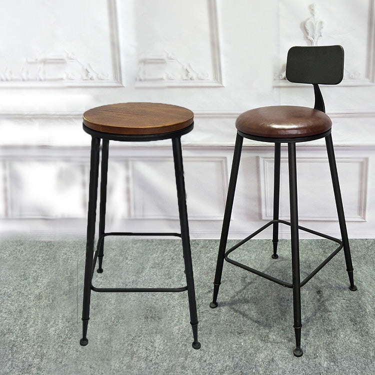 Tavolo da bar in legno massiccio in stile industriale set 1/2/3/4 pezzi Tavolino con sgabelli alti