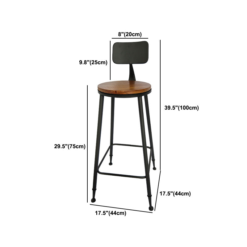 Industrial Style Solid Wood Bar Table Set 1/2/3/4 Pieces Counter Table with High Stools Clearhalo 'Bar Furniture' 'furn' 'furn_home_bar_bar_sets' 'Furniture' 'Home Bars & Bar Sets' 'home_bar_bar_sets' 'Kitchen & Dining Furniture' 5446016